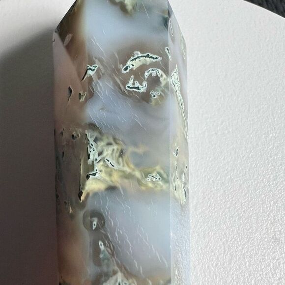 Moss Agate‎ Crystal Meditation Wand (#9) - Picture 4 of 11